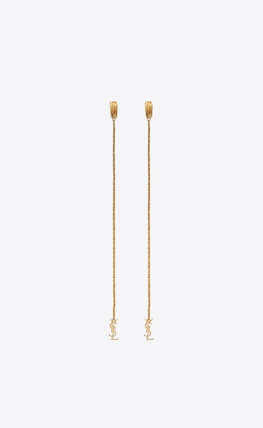 OPYUM Boucles d'oreille monogramme en métal